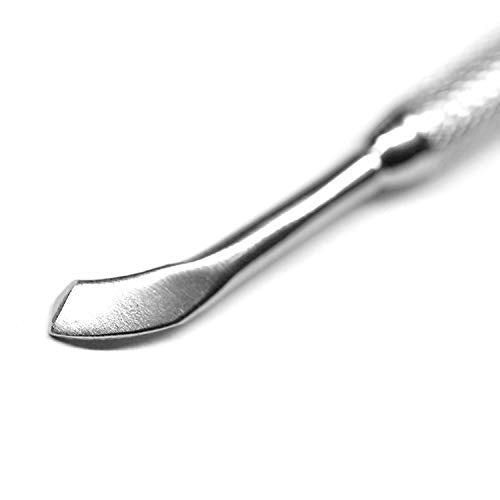 Rolabling Stainless Steel Double-Ended Cuticle Pusher and Remover Tool
