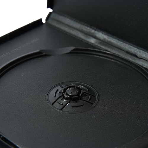 Maxtek 14mm Standard DVD Cases - Single Disc Storage with Clear Sleeve, 5 Pack