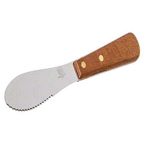 7.5-Inch Stainless Steel Sandwich Spreader with Wooden Handle