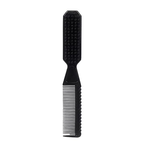 Double-Sided Neck Duster Brush with Soft Nylon Bristles for Barber and Home Grooming