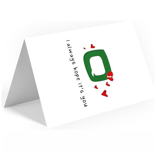Kongwa Romantic Greeting Card for Couples - Cute Anniversary and Easter Card
