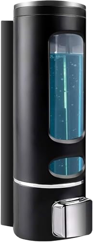 400ML WUKUR No Drill Shower Shampoo & Conditioner Dispenser - Black
