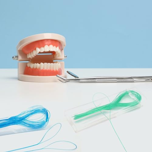 Ceonam 70 Count Dental Floss Threaders for Braces, Bridges and Implants