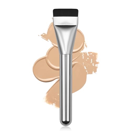 BEAUTYFACTOR Flat Foundation Brush & Makeup Spatula for Liquid Face Cream