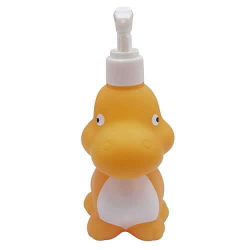 Cute Dinosaur Soap Dispenser - Adorable Yellow Design for Kids