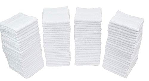 Simpli-Magic 79171 Terry Towel Cleaning Cloths, Pack of 50 , Standard , White, 12"x12"