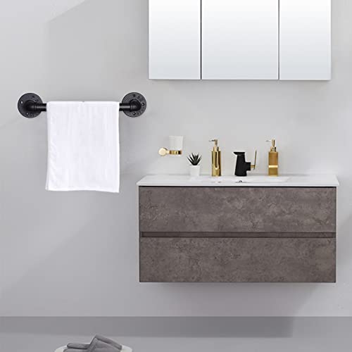 DSDS Industrial Pipe Towel Bar - Heavy Duty Rustic Wall Mounted Towel Rack