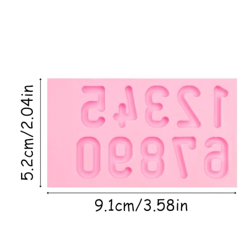 3D Silicone Number Molds 0-9 for Cake Decoration & Crafts