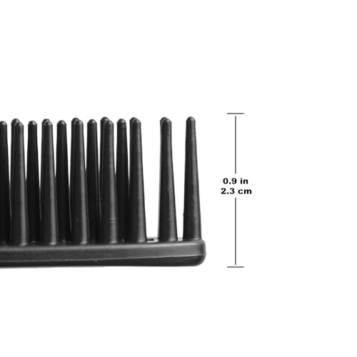 3-Row Curling Comb Set for Curly Hair Detangling and Styling - 4 Pack