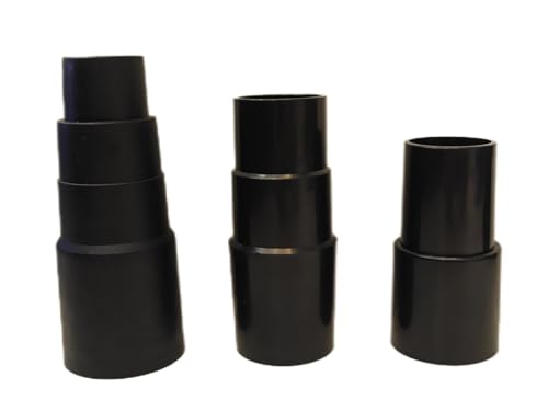 Velodi Vacuum Cleaner Hose Connectors - 3 Sizes, Durable Plastic Adapter Fittings