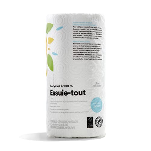 365 Jumbo Paper Towels - 100% Recycled, Ultra-Strong, 135 Sheets