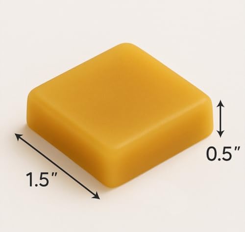 Pure Beeswax Blocks (2 Pack) - USA Made Natural Wax for Crafting & DIY