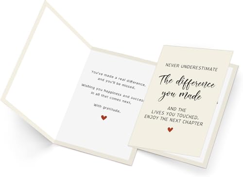 Funny Retirement Card for Colleagues & Boss - 300gsm Farewell Greeting