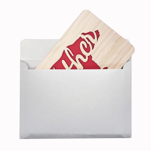 Handmade Wooden Father's Day Card with Display Stand