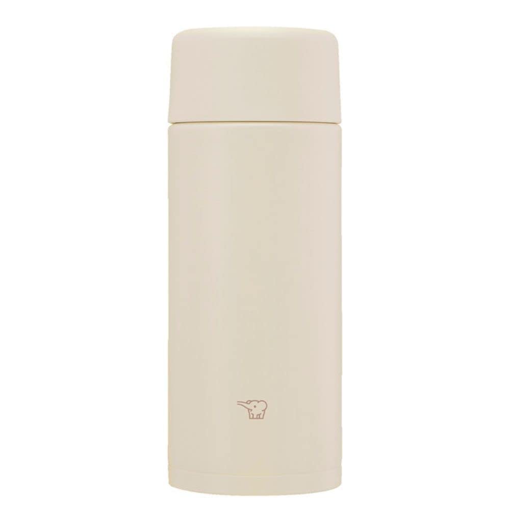 Zojirushi SM-ZB36-CM Water Bottle, Seamless 12.2 fl oz (360 ml), Screw, Stainless Steel Mug, Sand Beige, Integrated Washer, Easy to Clean, 2 Pieces Only