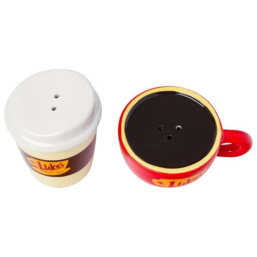 Gilmore Girls Latte Mug Salt and Pepper Shaker Set - Luke's Diner Style, Variation of THIS listing
