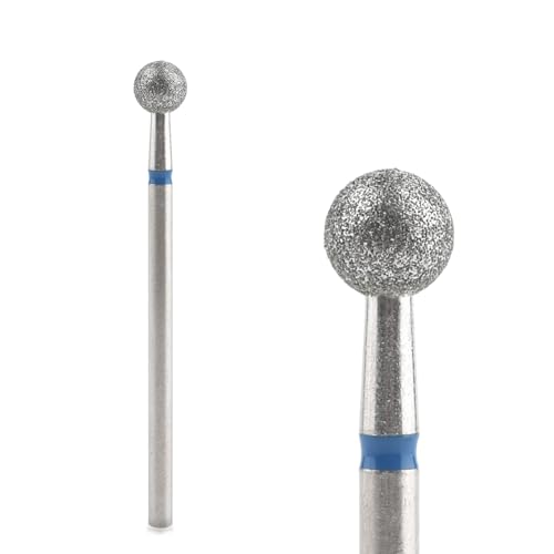 Rolabling Ball Diamond Nail Drill Bit 3/32" Tungsten Steel Cuticle Remover