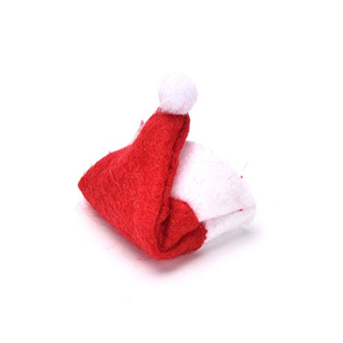 6 Pcs Mini Christmas Santa Lollipop Hats - Reusable Candy Covers
