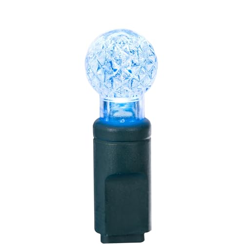 Teal 33' LED G12 Berry Christmas Light Set - 100 Lights on Green Wire