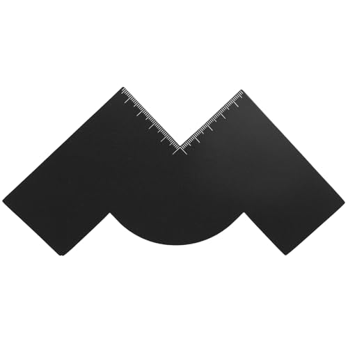 Lasuroa Barber Enhancement Card W Shape Hairline Shaping Tool with Measurement