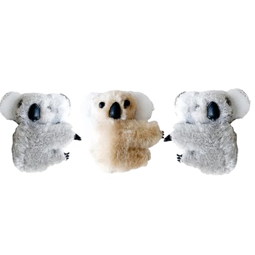 Mozff Plush Koala Hair Claw Clips 3 Pcs Cute Animal Hair Barrettes