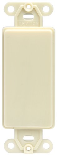 Leviton Decora Blank Adapter Plate, Ivory, Model 80414-I
