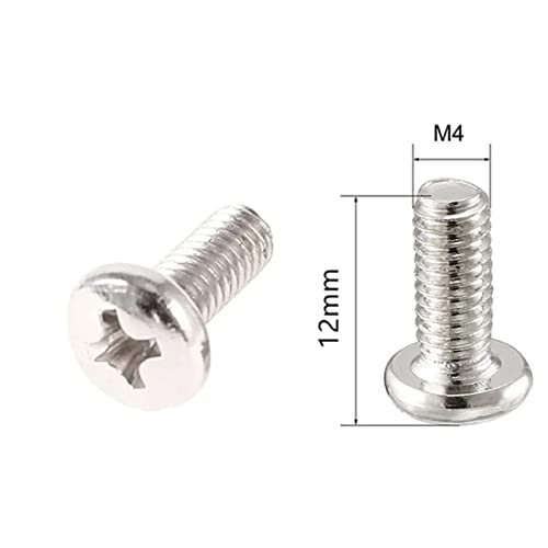 55-Piece M4 x 12mm VESA Monitor Mounting Screw Kit for TV and Displays