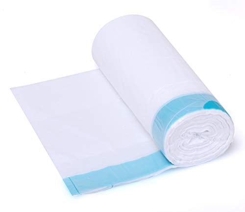 100 Counts White Drawstring Trash Bags for 3-4 Gallon Cans