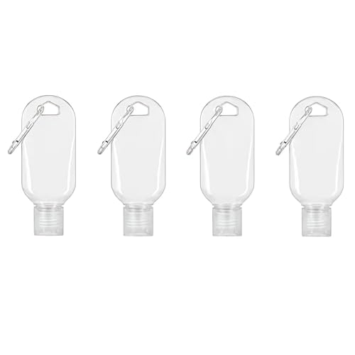 Portable Hot Sauce Keychain Bottles 4Pcs Refillable Travel Containers
