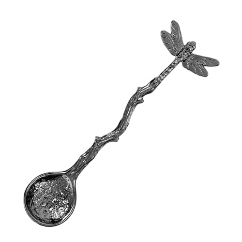 Vintage Dragonfly Tea Spoon - Stainless Steel Long Handle Spoon