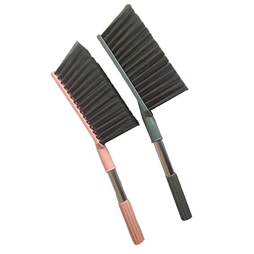 2-Pack Soft Bristle Bed Sheet & Counter Duster Brush - Non-Slip Handle