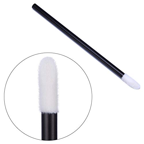 BTYMS 100-Piece Disposable Lip Gloss Applicators & Lint-Free Doe Foot Wands