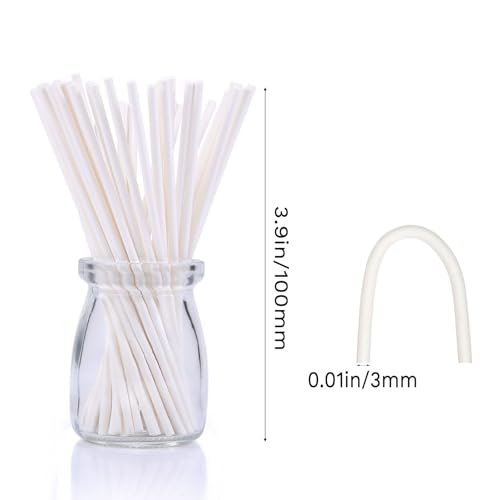 100 Food-Grade Cake Pop Sticks - Eco-Friendly Lollipop Sticks