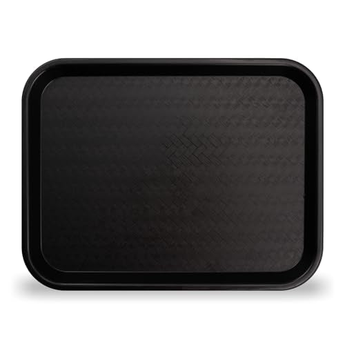 Carlisle FoodService 17.9 x 14 x 1 inch Black Polypropylene Cafeteria Tray Pack of 1