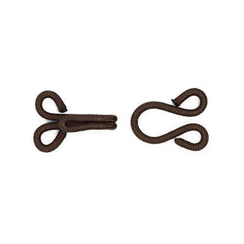 Dritz Extra Large Covered Hooks & Eyes Set - Brown (2 Pack)