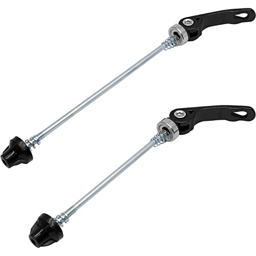 1Pair Quick Release Bicycle Hubs Bike Wheel Hub Front and Rear Skewers Clip Kit for Mountain Bike