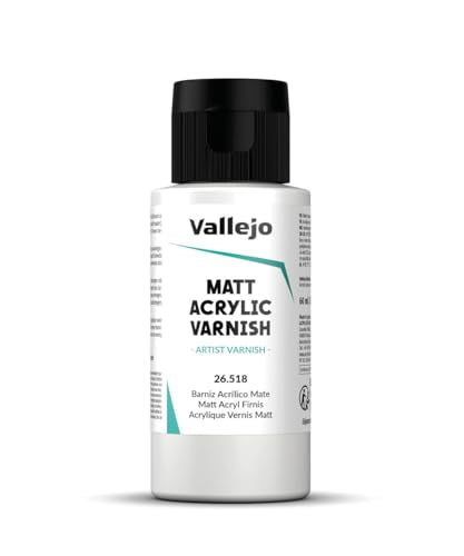 Vallejo Matte Acrylic Varnish 60 ml | Scratch Resistant & UV Protected