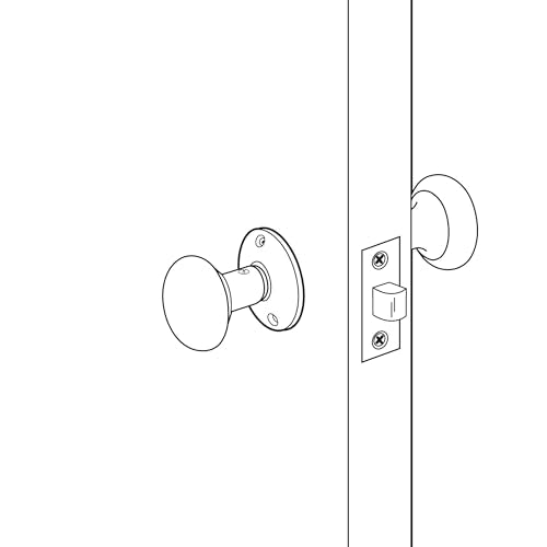 Prime-Line Classic Bronze Passage Door Latch for Interior Use