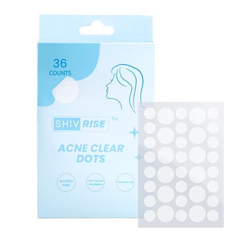 SHIVRISE Hydrocolloid Pimple Patches - Invisible Acne Spot Cover (36 Count)