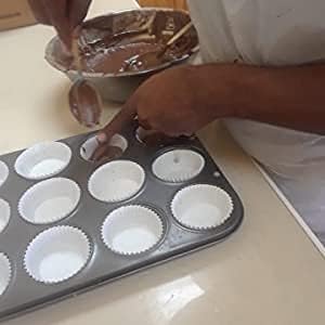 USA Made Cupcake Liners - 500 Count Fluted Baking Cups | Non-Stick, Odorless, Fits Standard Pans, 2'' x 1.25''