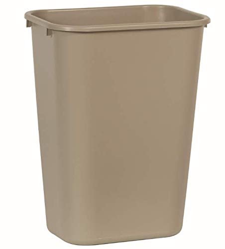 Rubbermaid 10.25 Gallon Beige Trash Can - Pack of 12 for Home/Office