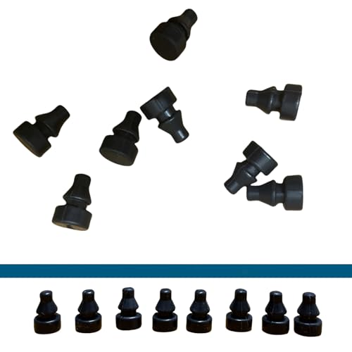Holiket Black Replaceable Rubber Feet for Slow Cooker - 8 Pack, Scratch Protection