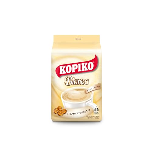 Kopiko Blanca Instant Coffee Mix – Creamy Indonesian Coffee Sticks (30g x 10)