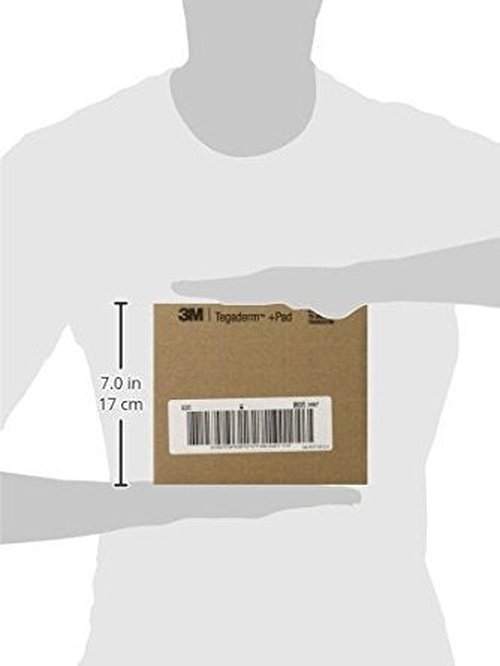 3M™ Tegaderm™ +Pad Film Dressing with Non-Adherent Pad 3587, Oval, Dressing 3 1/2 IN x 4 1/8 IN, Pad 1 3/4 IN x 2 3/8 IN