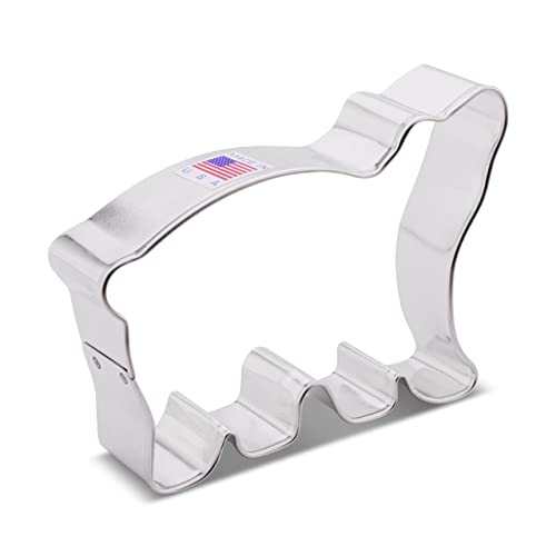 Large Polar Bear Cookie Cutter - 5-3/4 Inch Baking Tool, Made in USA