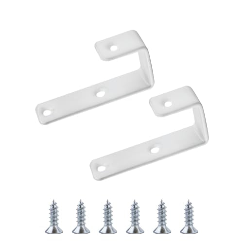 Bunk Bed Ladder Hooks - 2 Pack Durable Iron Hooks with PVC Coating