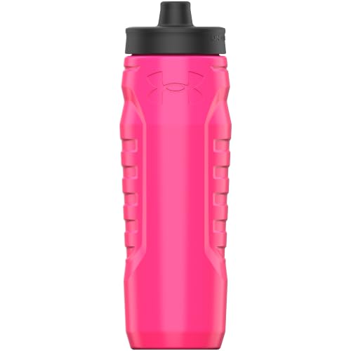 Under Armour 32oz Hot Pink Squeeze Water Bottle for Sports