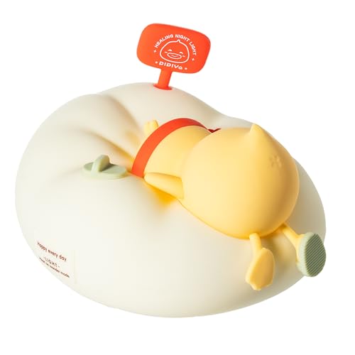 Duck Night Light for Kids, Dimmable Silicone Nursery Lamp