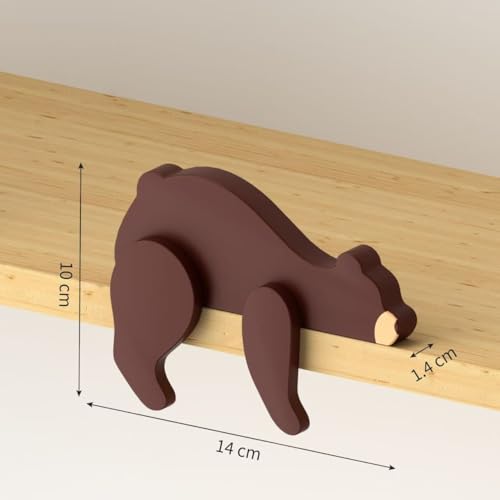 Wooden Bear Nursery Decor - Adorable Woodland Shelf Sitter