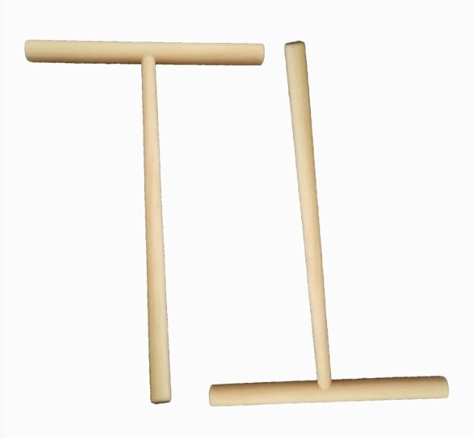 Zhuluck Wooden Crepe Maker Batter Spreader Set of 2 Pancake Tools